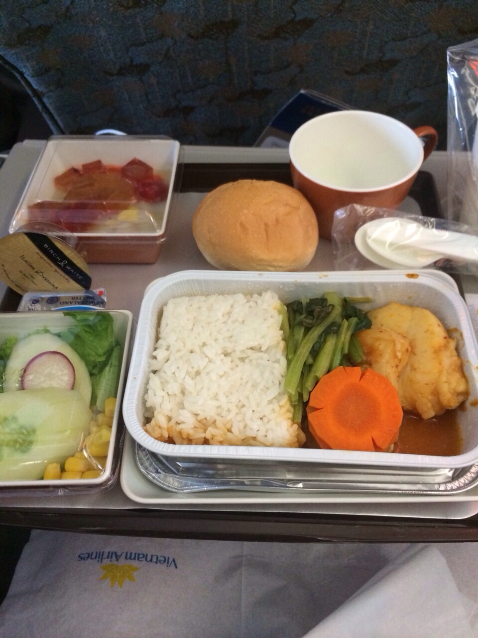 機内で供された食事